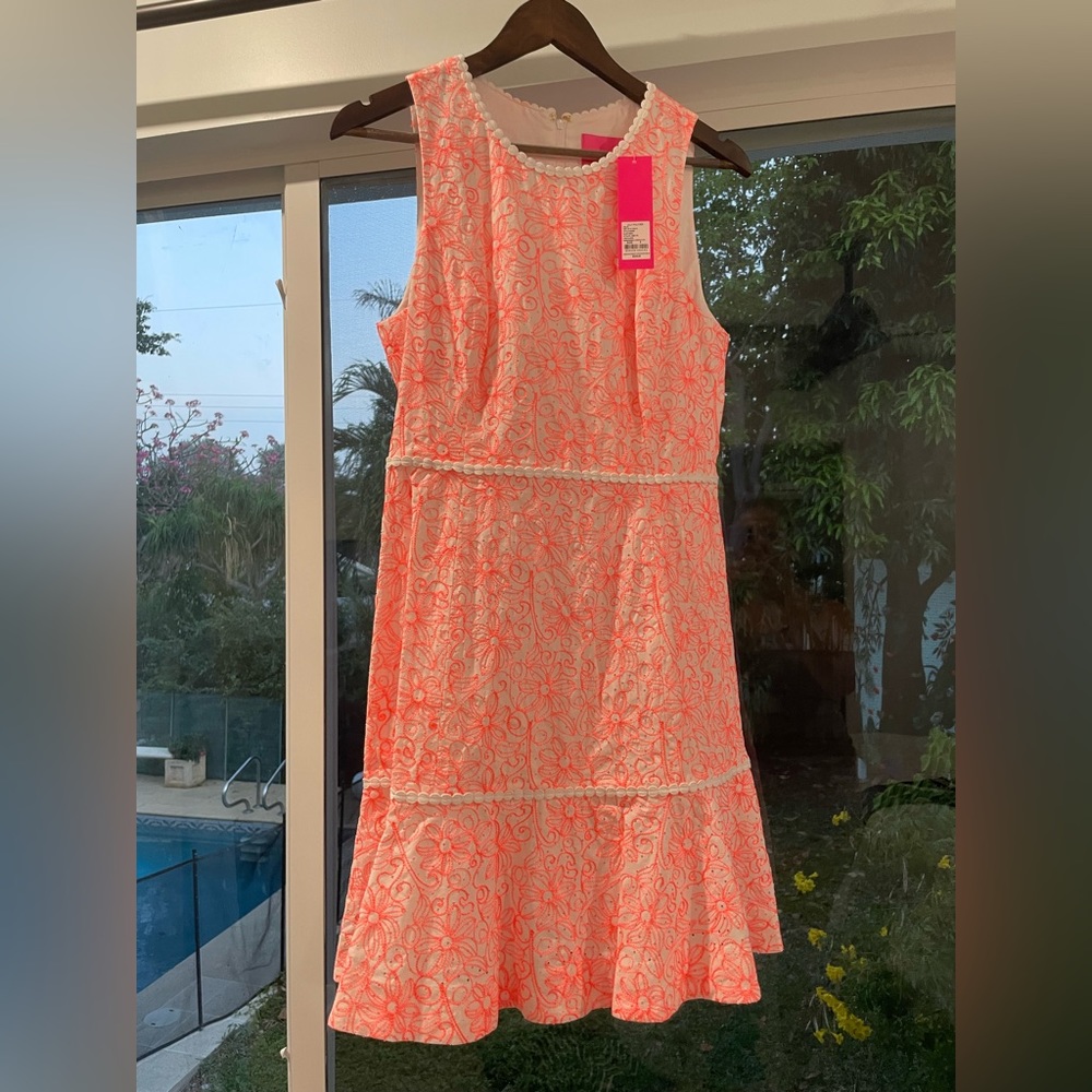 Lilly Pulitzer beautiful embroidered dress. New with tags.